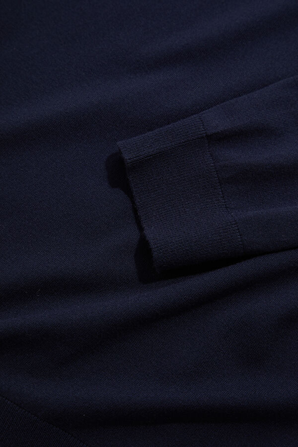 Navy Modal Knit Men's Sweater 4