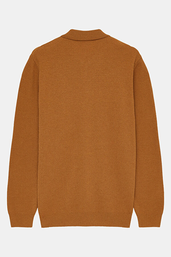 Cinnamon Wool Knit Men's Cardigan 2