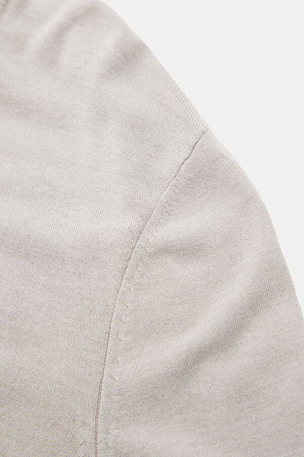 Grey Modal Knit Men's Sweater 5