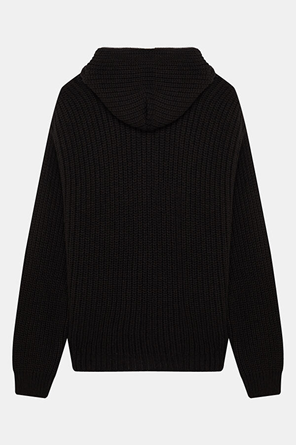 Black Knit Men's Cardigan 2