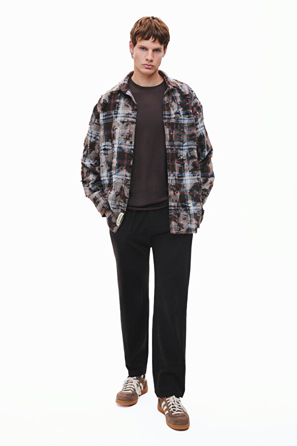 Coffee Brown Viscose Knit Men's Sweater 2