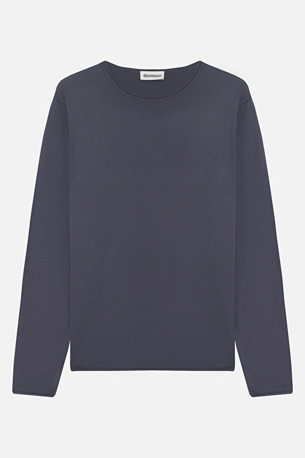 Anthracite Viscose Knit Men's Sweater