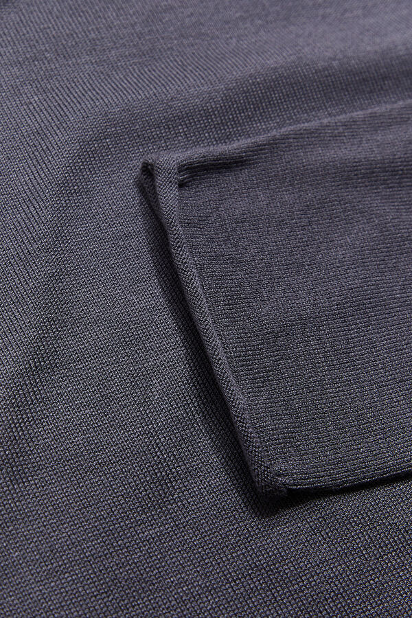 Anthracite Viscose Knit Men's Sweater 5