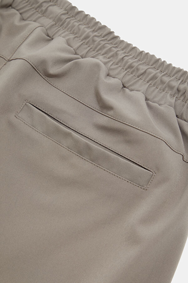 Mink-colored Straight Leg Men's Trousers 4