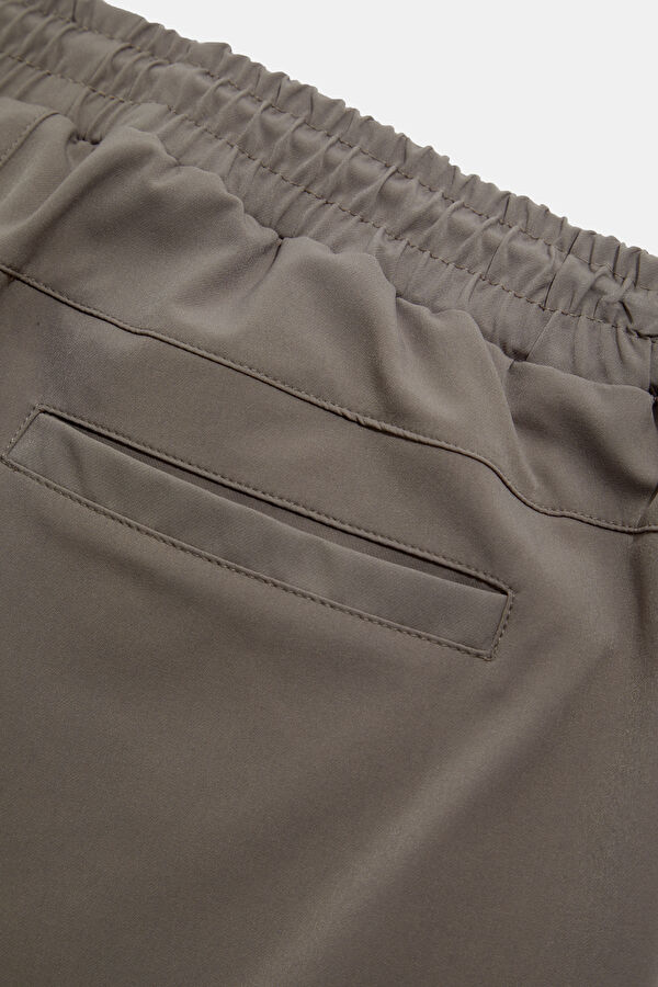 Mink-colored Straight Leg Men's Trousers 5