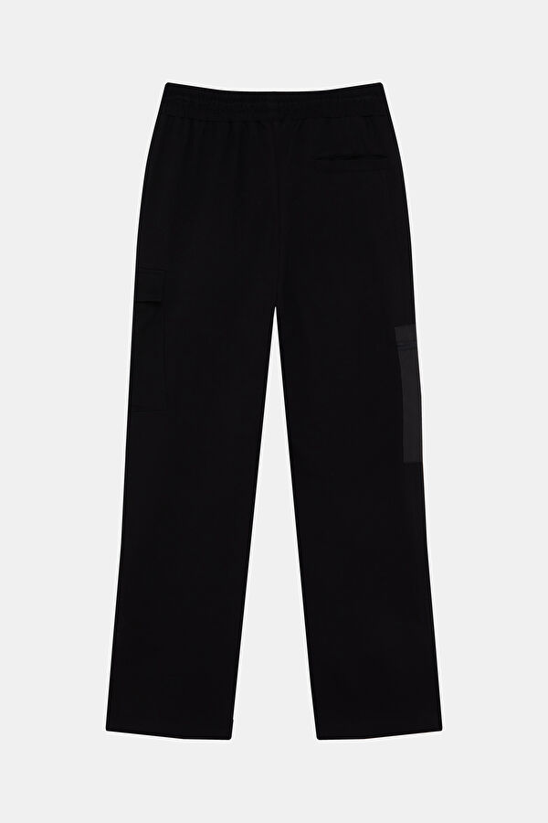Black Straight Leg Sport Men's Pants 2