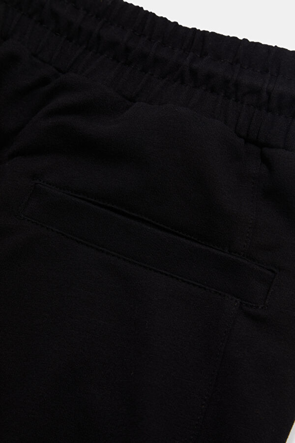 Black Straight Leg Sport Men's Pants 5