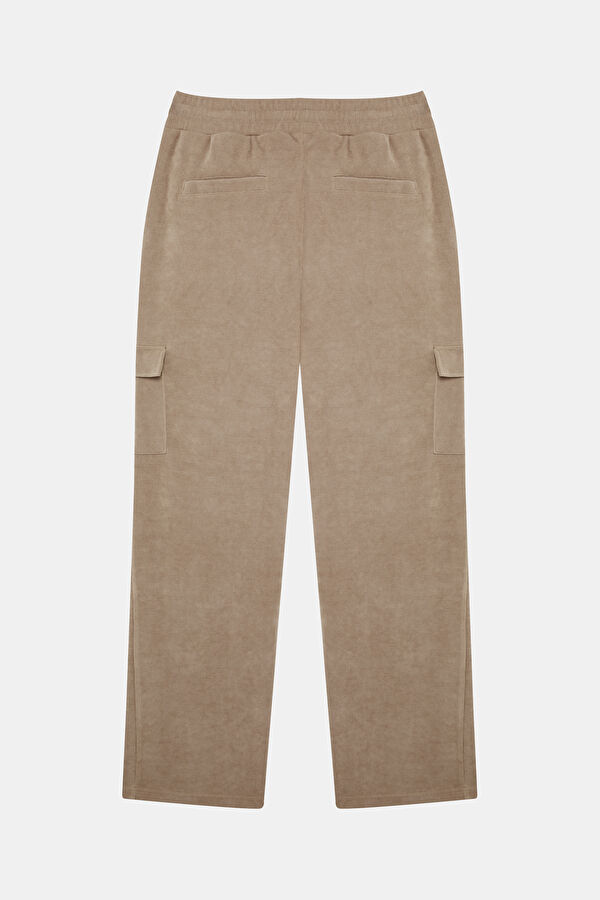Beige Straight Leg Men's Trousers 2