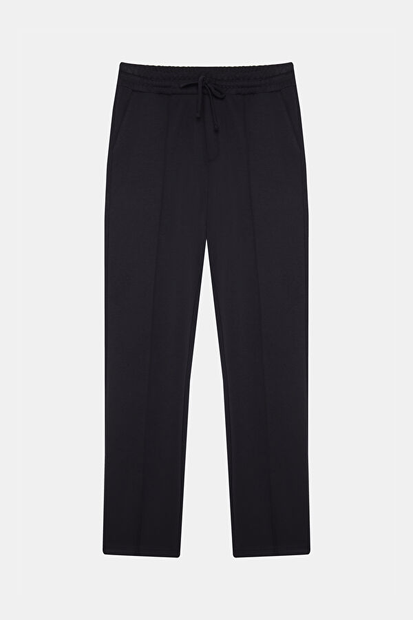 Black Straight Leg Modal Sport Men's Pants