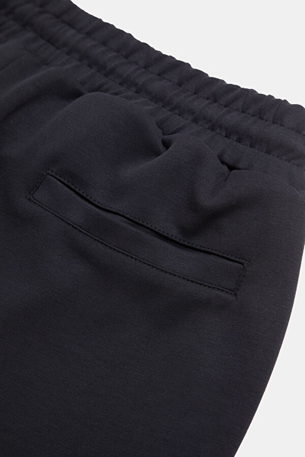 Black Straight Leg Modal Sport Men's Pants 4