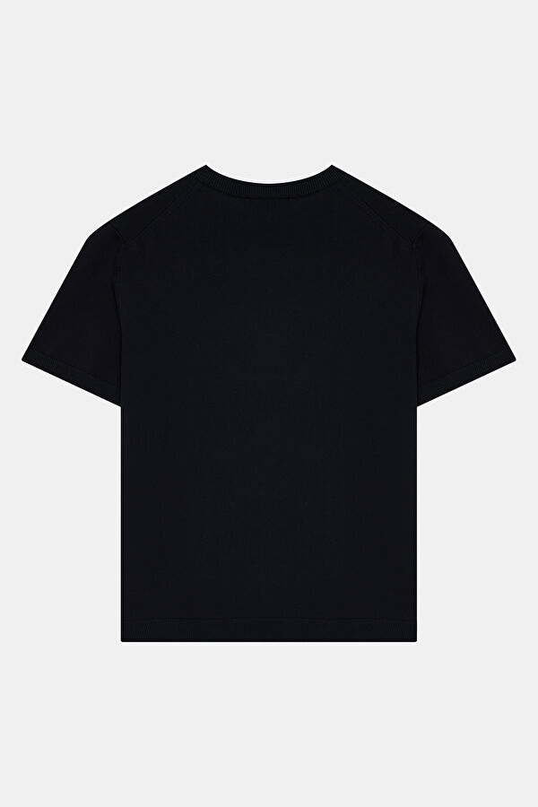 Navy Blue Crew Neck Men's T-Shirt 2