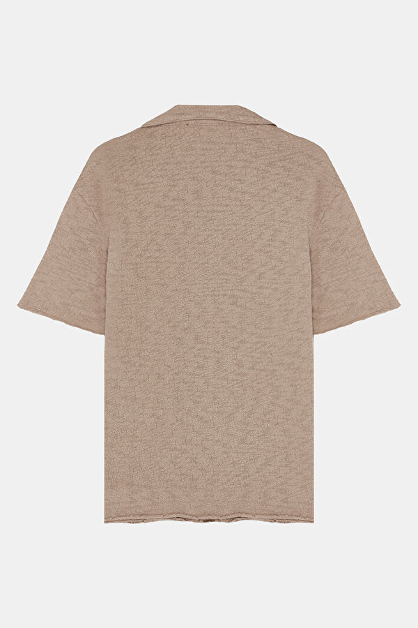 Relax Fit Coffee Resort Collar Men's Shirt 2
