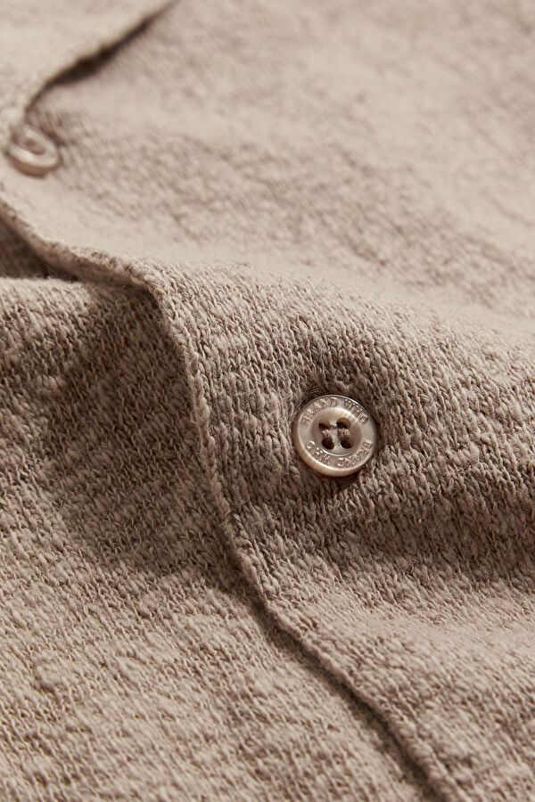 Relax Fit Coffee Resort Collar Men's Shirt 4