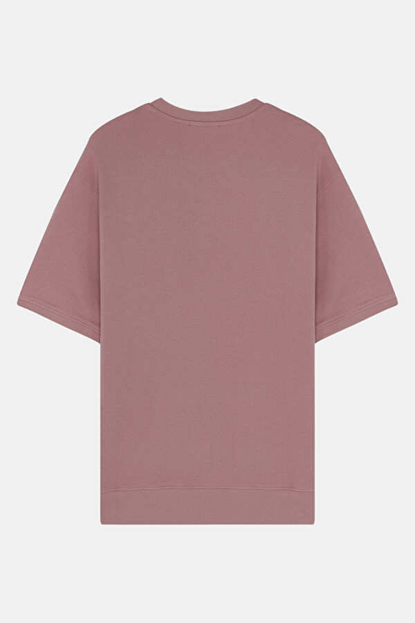 Relax Fit Purple Crew Neck Men's T-Shirt 2