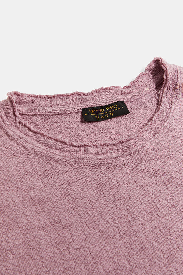Purple Relax Fit Crew Neck Men's Sweatshirt 3