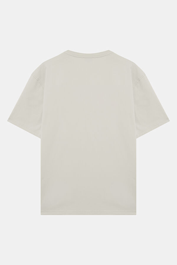 Stone Crew Neck Printed Men's T-Shirt 5