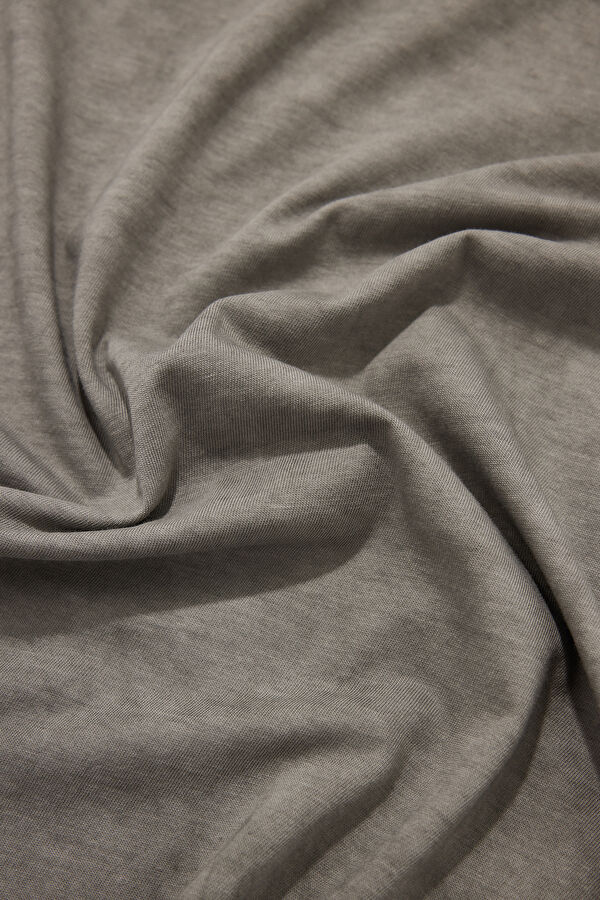 Grey Crew Neck Printed Men's T-Shirt 7