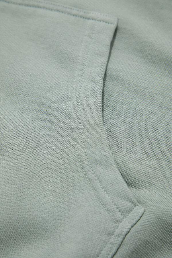 Mint Kapuşonlu Erkek Sweatshirt 5