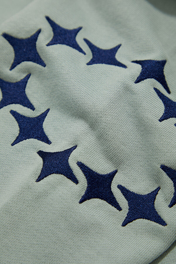 Mint Kapuşonlu Erkek Sweatshirt 6