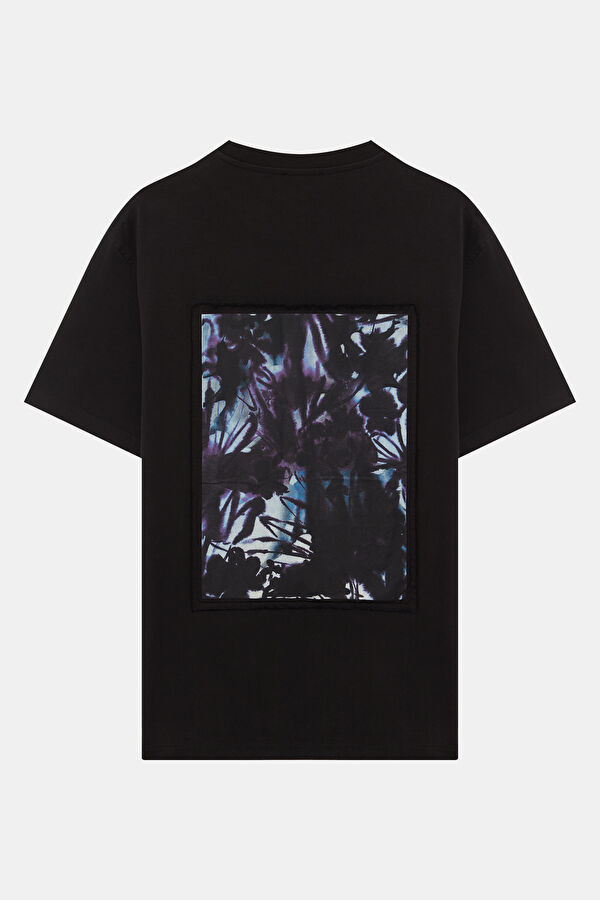 Black Crew Neck Printed Men's T-Shirt 2