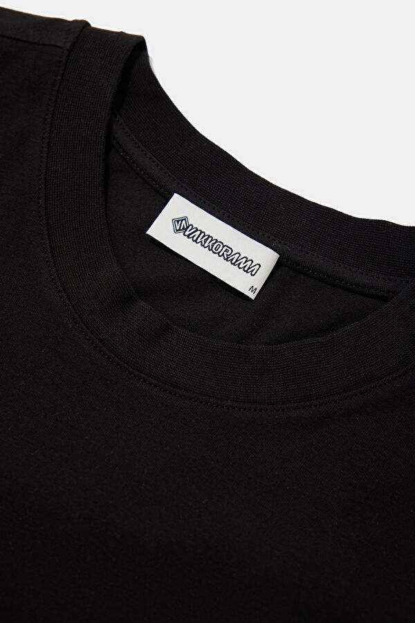 Black Crew Neck Printed Men's T-Shirt 3