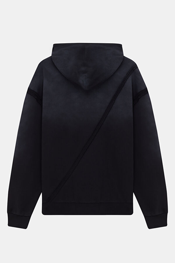 Antrasit Kapuşonlu Erkek Sweatshirt 5