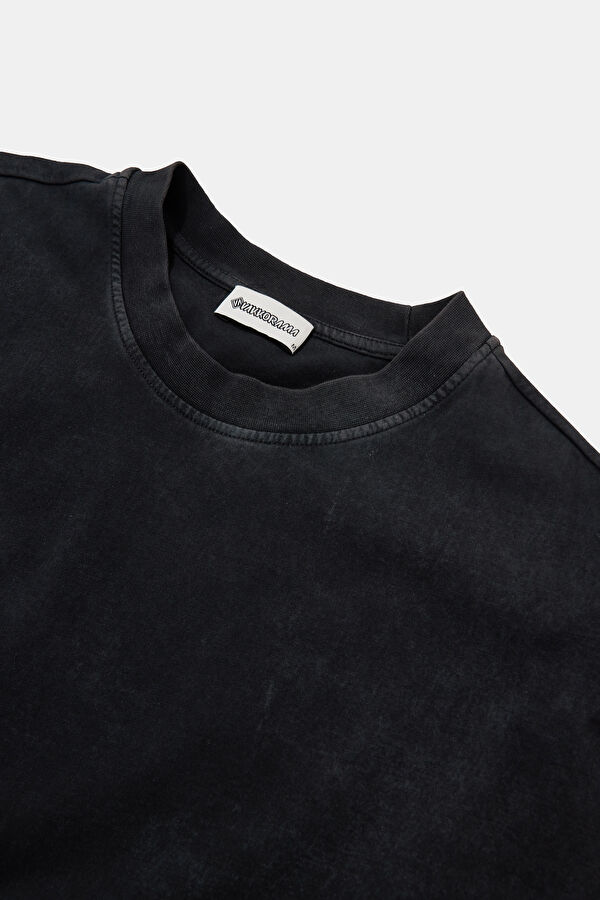 Anthracite Crew Neck Men's T-Shirt 6