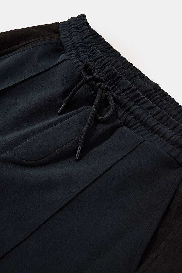 Black Straight Leg Modal Sport Men's Pants 5