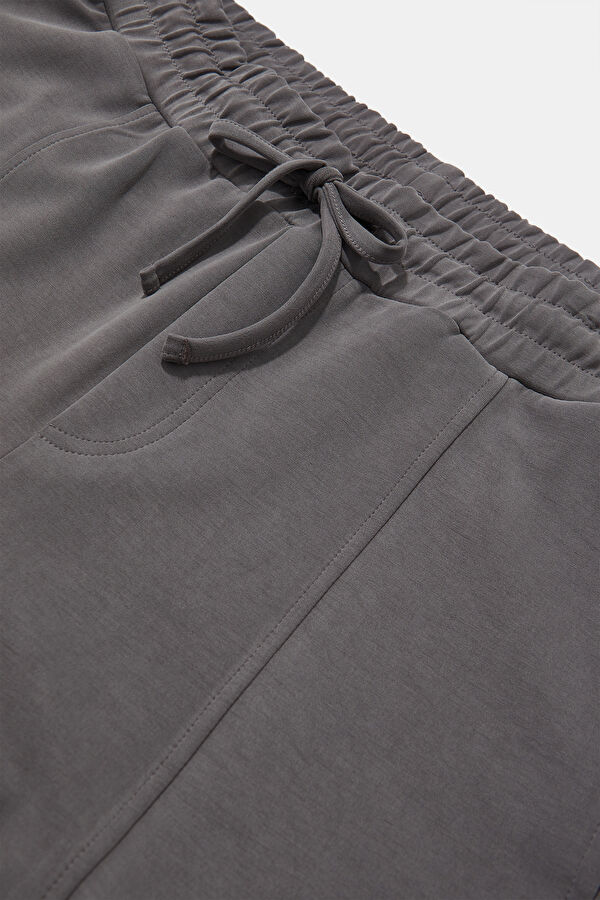 Anthracite Slim Fit Modal Sport Men's Trousers 3