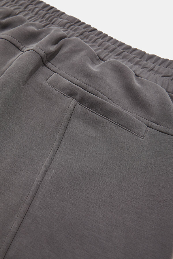 Anthracite Slim Fit Modal Sport Men's Trousers 4