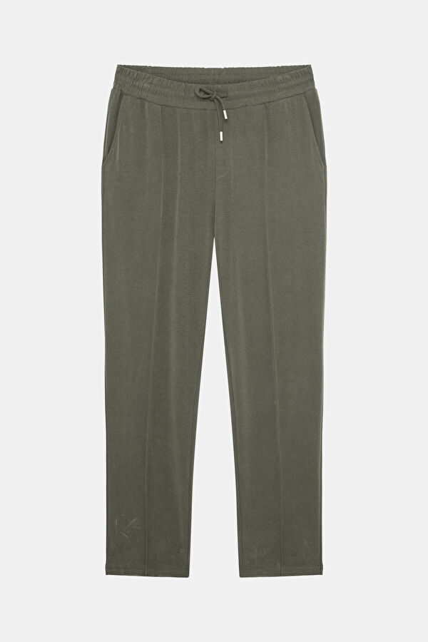 Khaki Slim Fit Modal Sport Men's Trousers