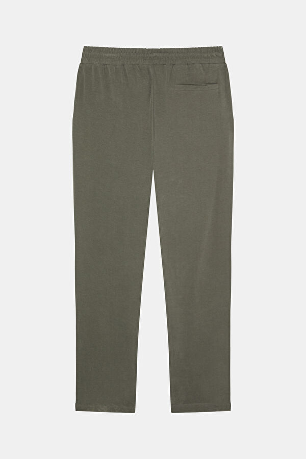 Khaki Slim Fit Modal Sport Men's Trousers 2