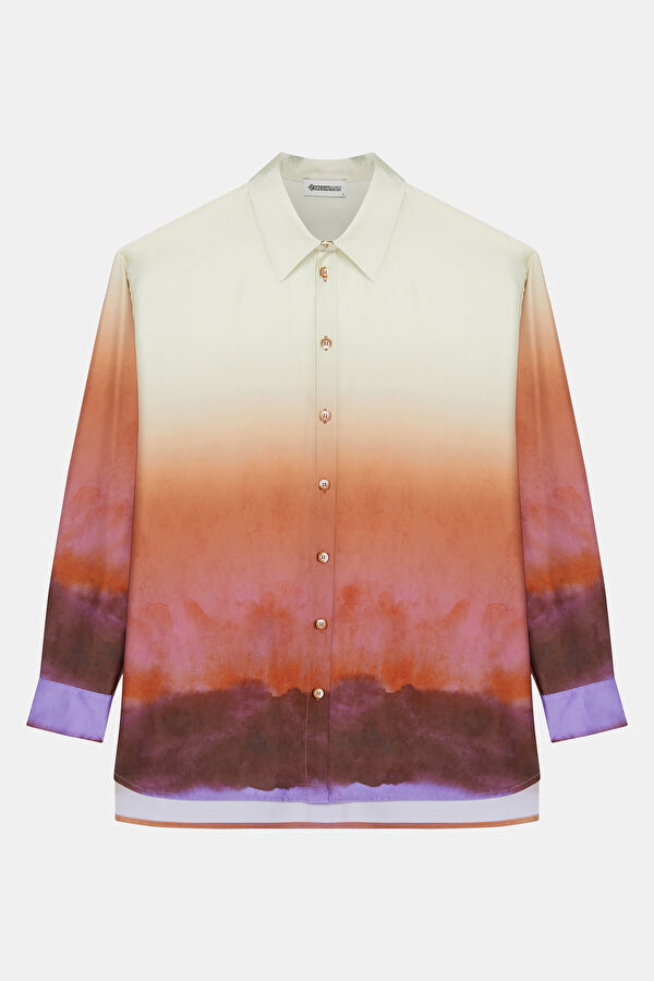 Multicolored Patterned Women's Shirt 3