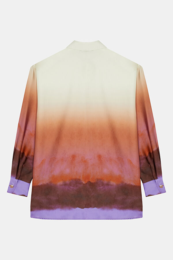 Multicolored Patterned Women's Shirt 4