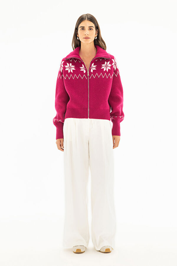 Off-white wide-leg women's trousers