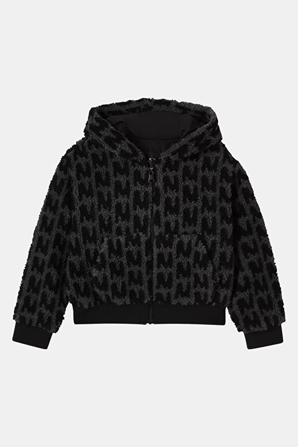 Siyah Kapuşonlu Çocuk Sweatshirt