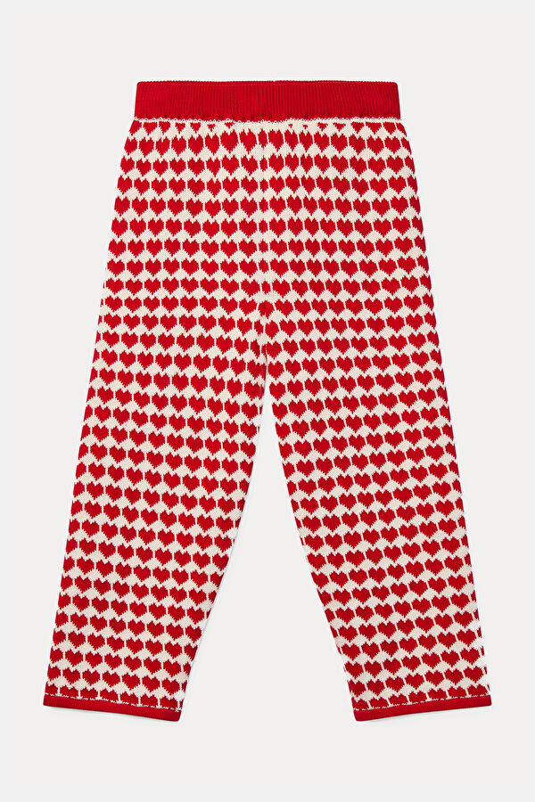 Red Straight Leg Pants