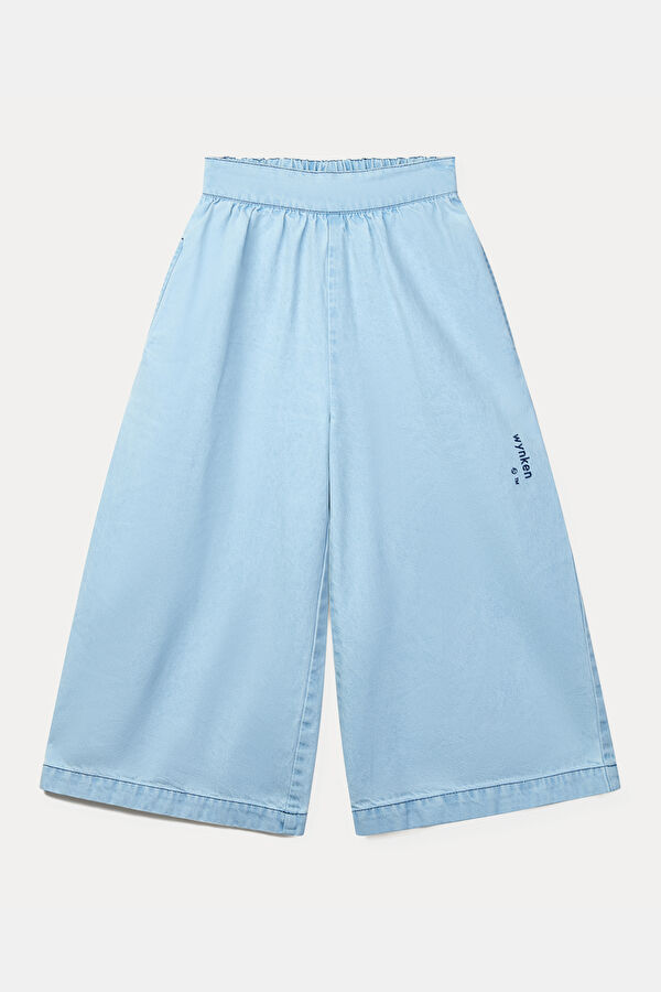 Blue Straight Leg Pants