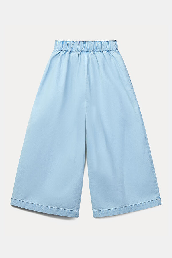 Blue Straight Leg Pants 2