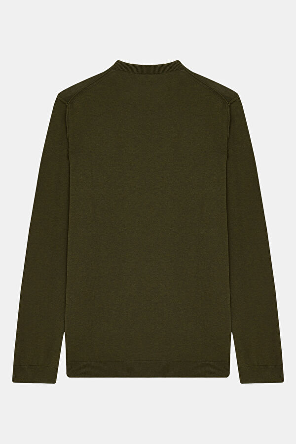Khaki Knit Men's Sweater 2