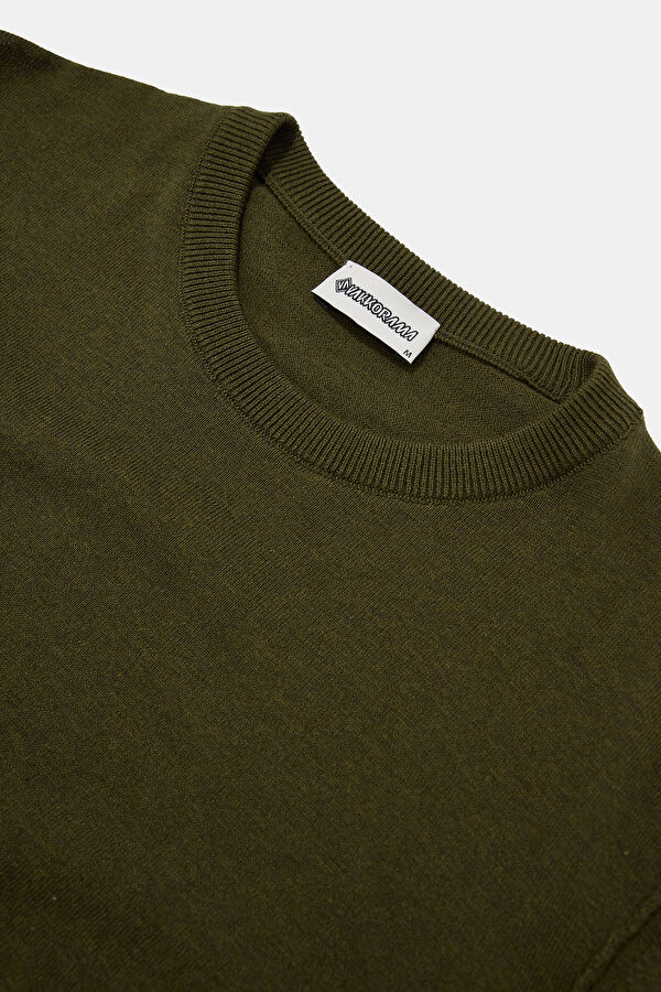 Khaki Knit Men's Sweater 3