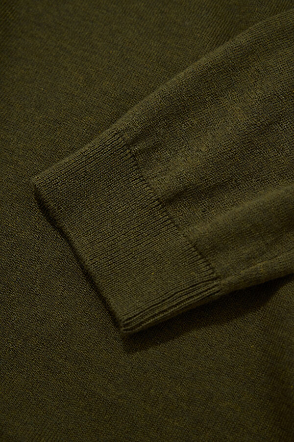 Khaki Knit Men's Sweater 4