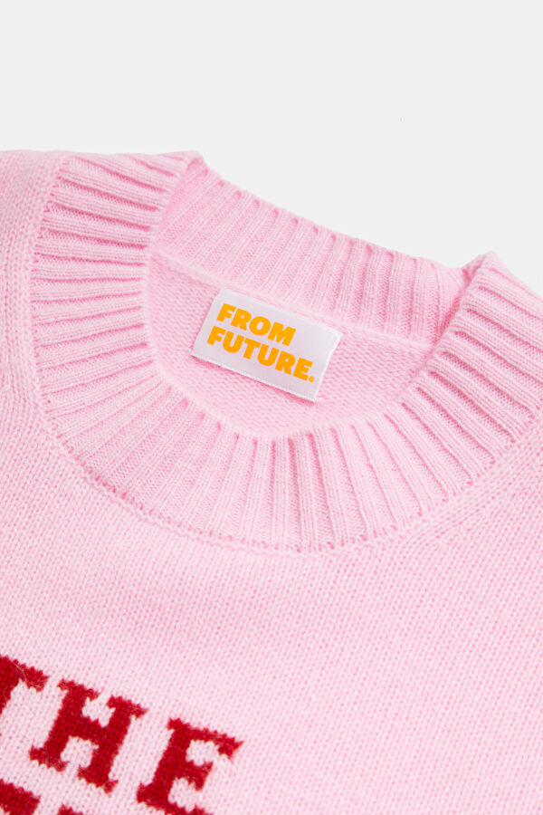 Light Pink Cashmere Women's Sweater 3