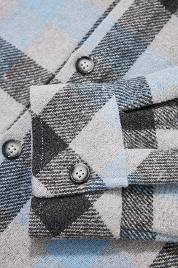 Grey Regular Men's Shirt 4