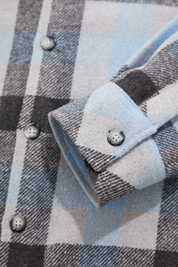 Grey Regular Men's Shirt 5