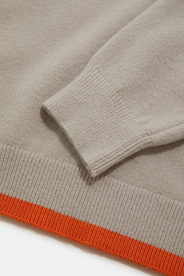 Grey Knitted Men's Sweater 4