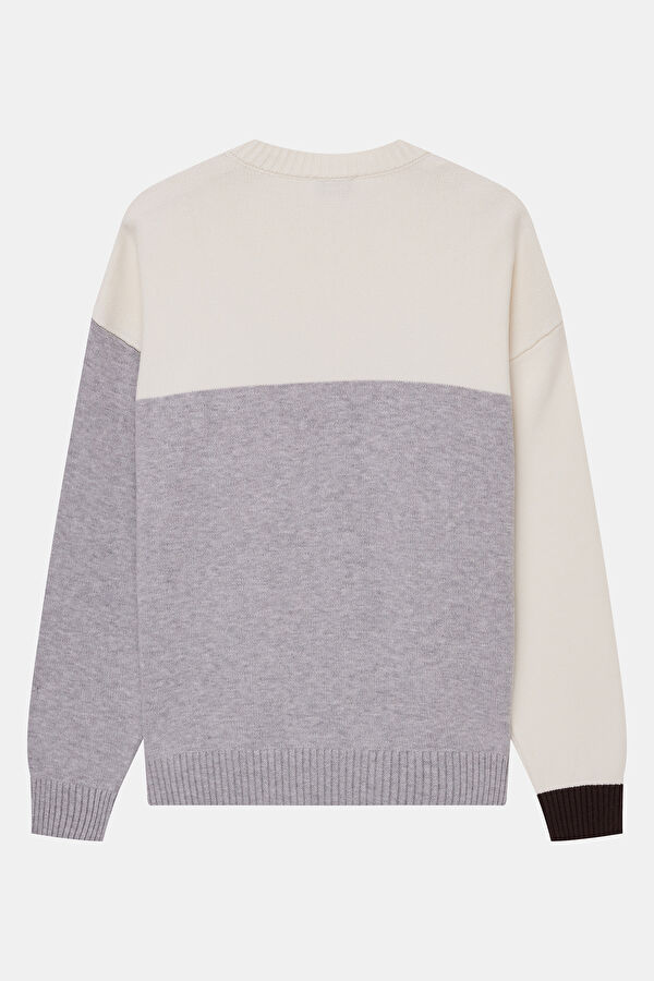 Ecru Viscose Knit Men's Sweater 2