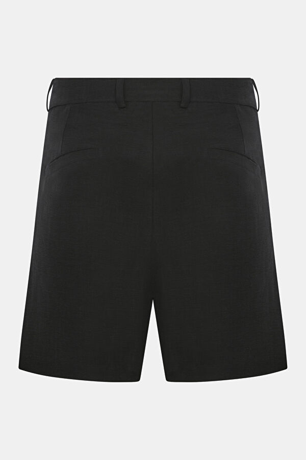 Black Linen Shorts 2