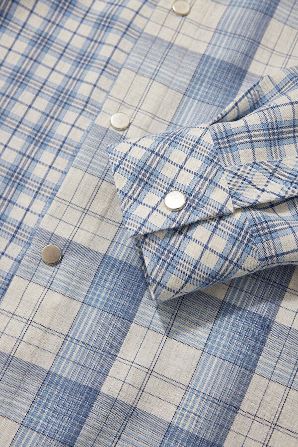 Blue Regular Men's Shirt 4