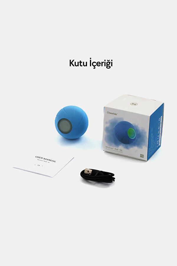 Şarjlı Akıllı İneraktif Köpek Oyun Topu Mavi 10